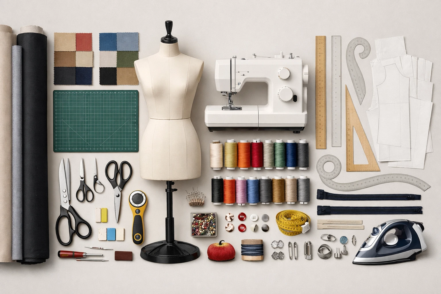 آشنایی کامل با ابزارهای ضروری خیاطی